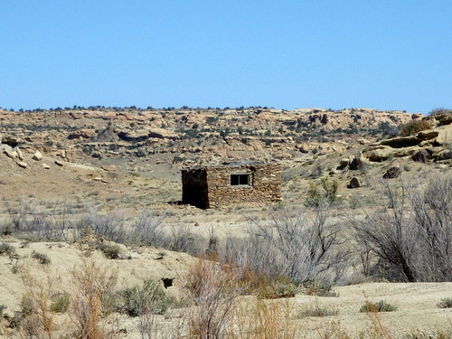 GDMBR: 'Historic Slab Building on right' at mile 60.2.